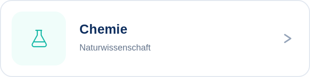 Chemie Fachlabel