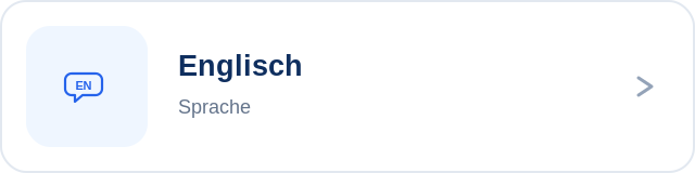 Englisch Fachlabel