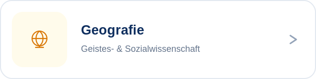 Geografie Fachlabel